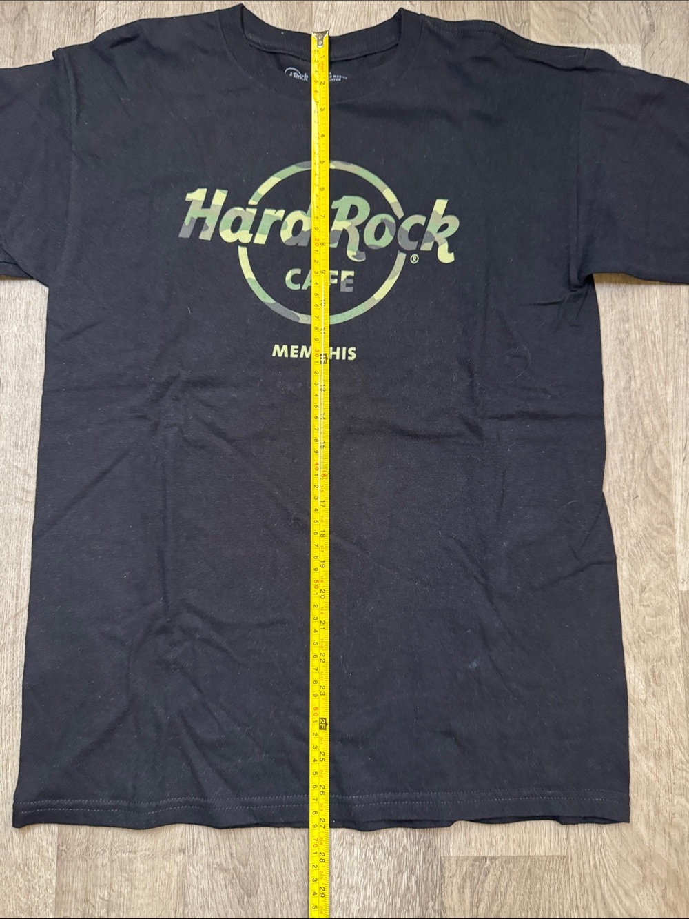 Hard Rock Cafe Black T-Shirt with Green Logo - Memphis - Picture 4 of 7